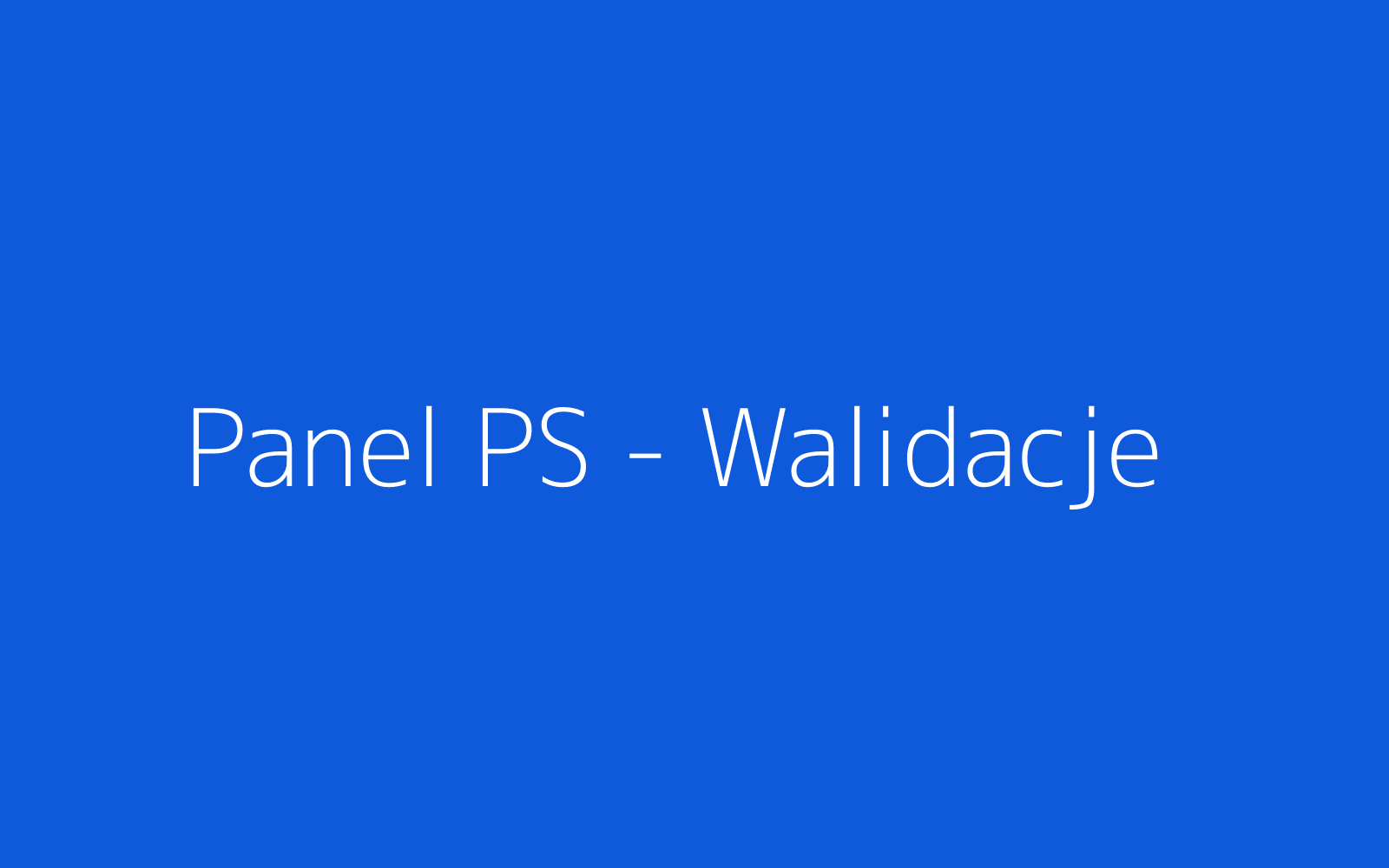 Walidacje pól z własnymi komunikatami w panelu administracyjnym
